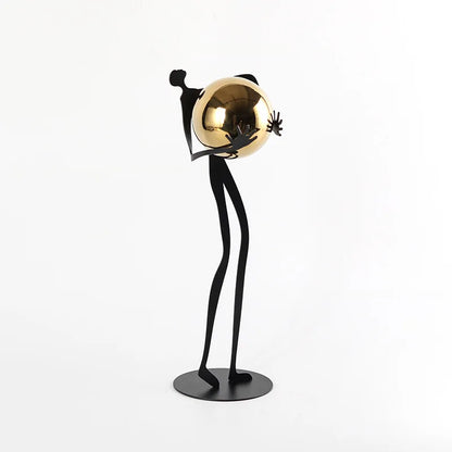 DecorBites™ Gold Figure Sculpture Metal Ornament Home Decor Figurine