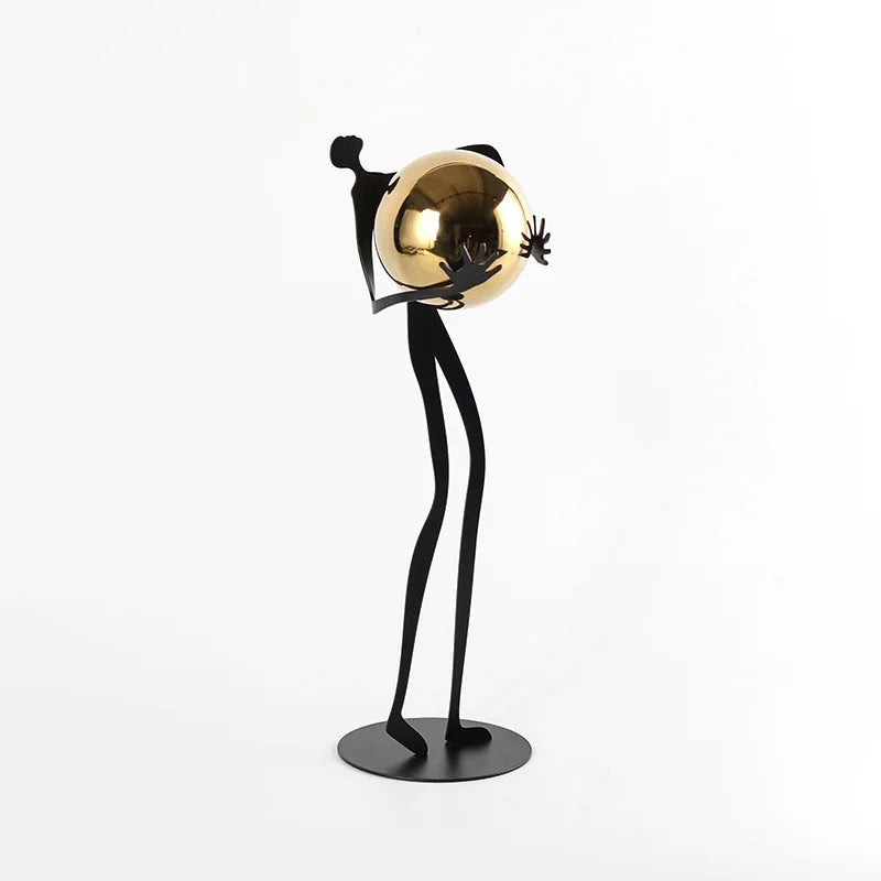 Escultura de Figura de Oro Decorbites™ Ornamento Metálico Decoración para el Hogar Figurilla