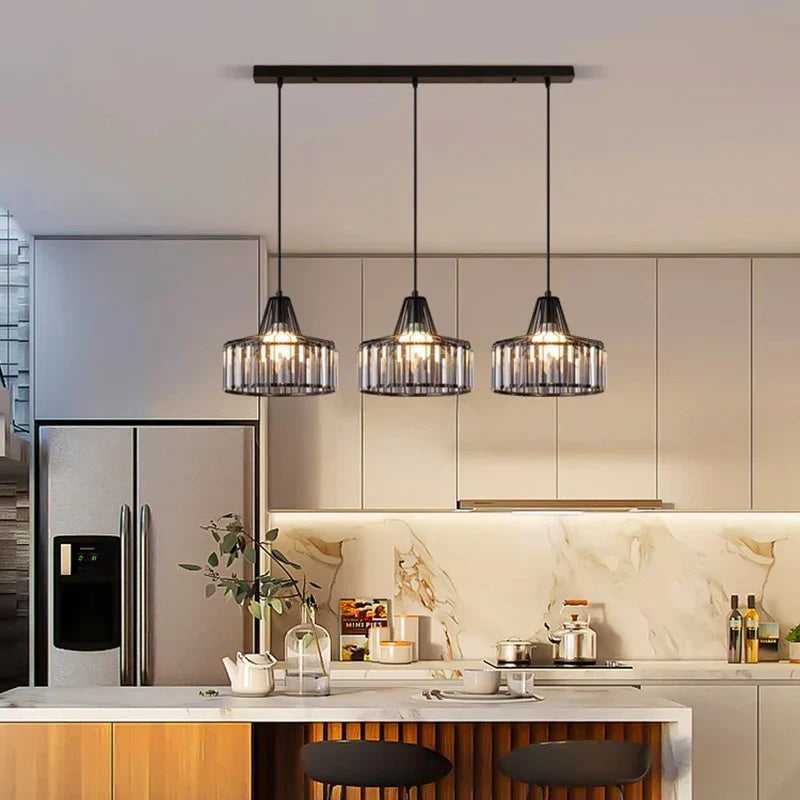 Lámpara colgante LED DecorBites™ para una decoración elegante de interiores en el dormitorio.