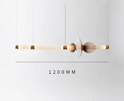 Lámpara de techo colgante LED DecorBites™ Luna de tubo de vidrio para cocina, comedor o escalera