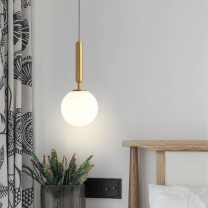 DecorBites™ Glass Ball Pendant Light for Dining Room & Bedroom Decor