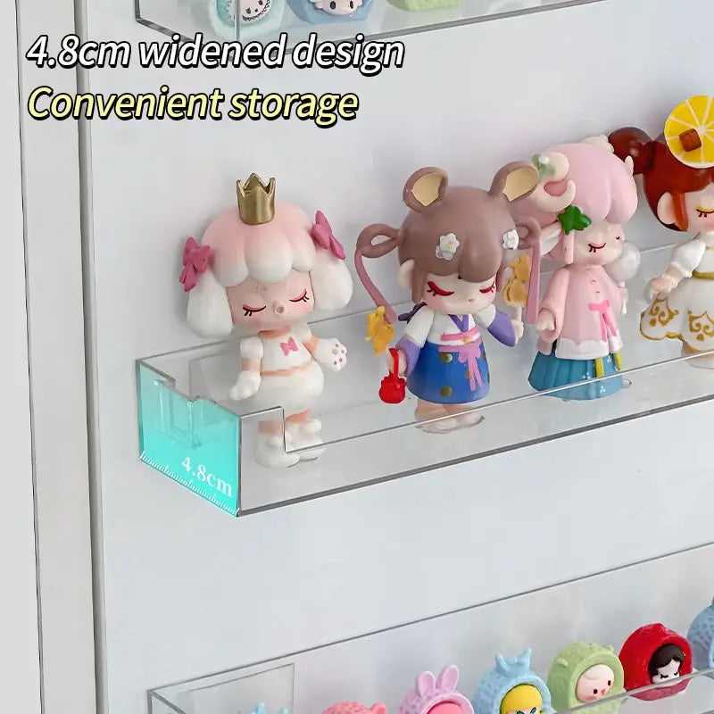 DecorBites™ Wall Mounted Transparent Storage Rack for Figures
