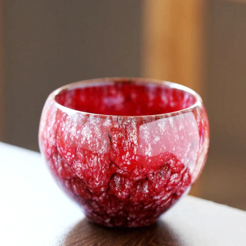 Taza de café de cerámica DecorBites™ de 170 ml, estilo Kung Fu, con diseño de huevo.