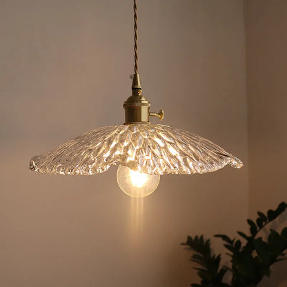 DecorBites™ Green Glass LED Pendant Light - Nordic Modern Copper Luminaire Suspendu