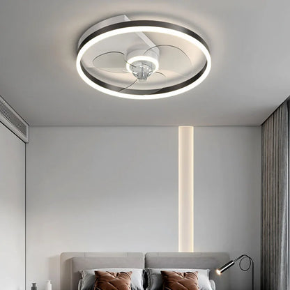 DecorBites™ Ceiling Fan Light with Invisible Blades, Remote Control, Modern Design, Silent Operation