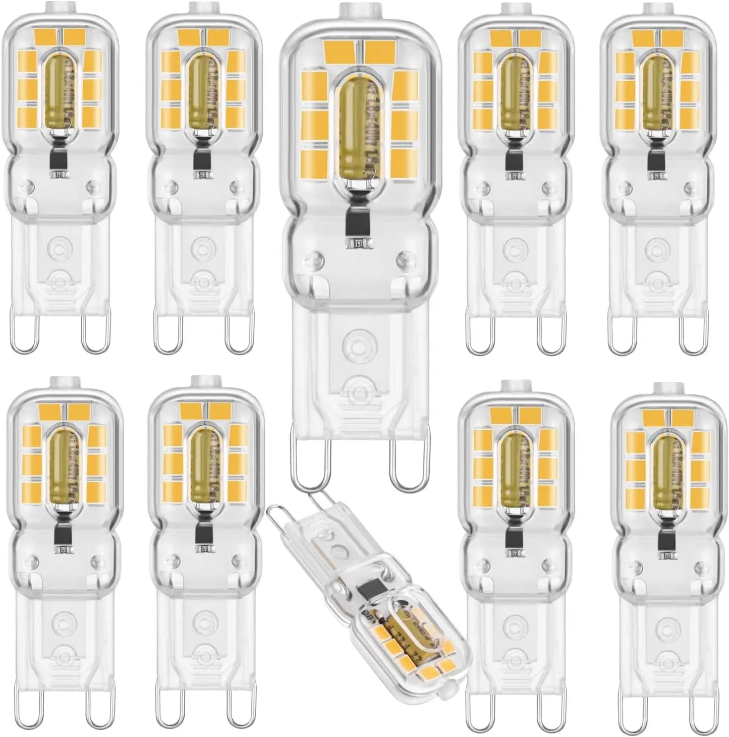 لمبة LED G9 من DecorBites™ بقوة 2 وات 100-150 لومن 16xSMD3528 أبيض دافئ/أبيض بارد 110 فولت-220 فولت