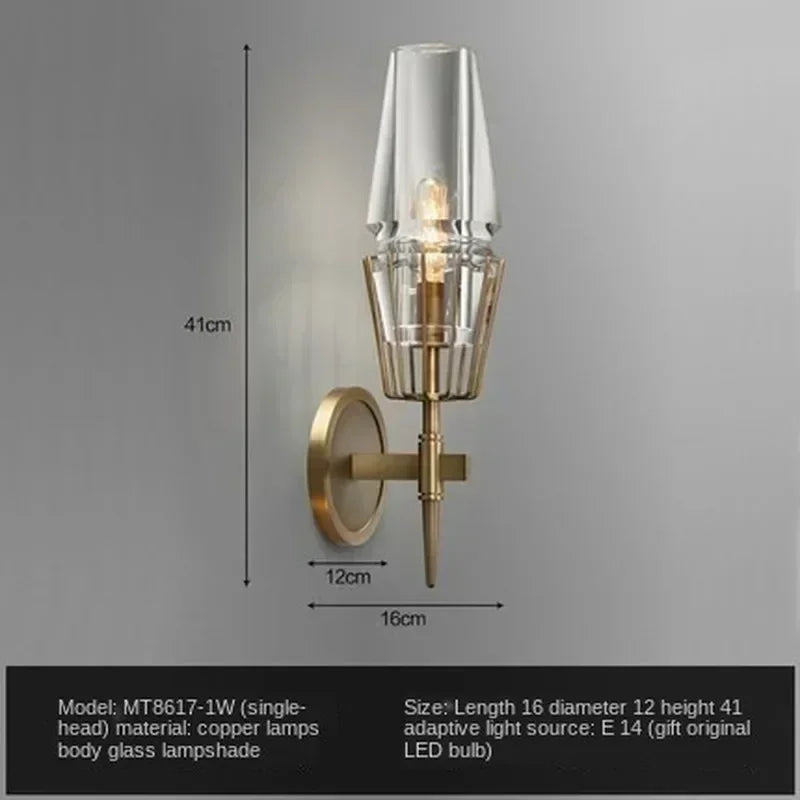 DecorBites™ Crystal double head bedside table lamp for modern luxury living spaces.