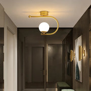 Decorbites™ Gold-Glas-LED-Deckenleuchte Einfache Heimdekoration für Wohnzimmer und Schlafzimmer