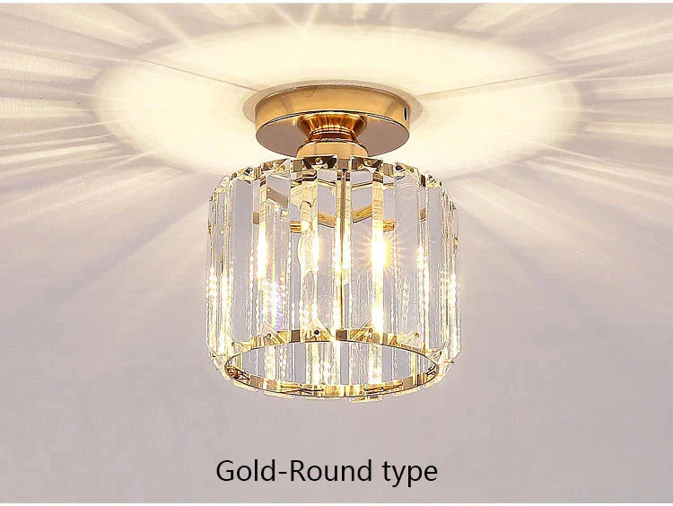 DecorBites™ Crystal LED Ceiling Light Modern Home Decor Fixture for Living Room Kitchen Hallway