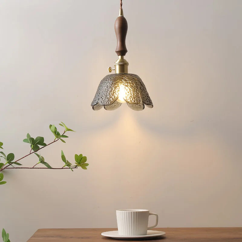 DecorBites™ Gray Glass LED Pendant Lamps, Nordic Modern Design for Bedroom, Living Room Lighting Fixtures