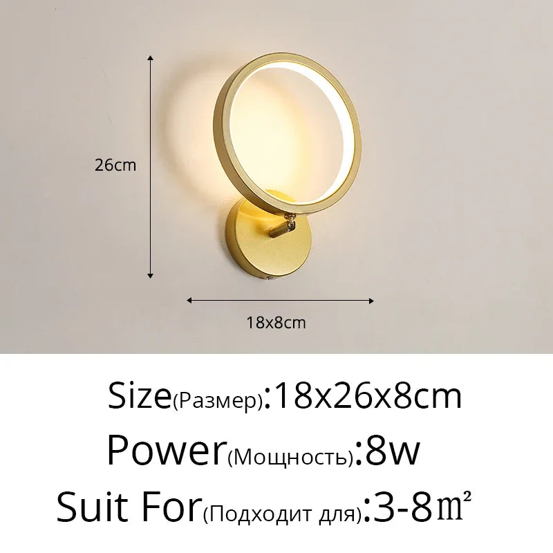 DecorBites™ LED Wall Lamps for Home, Modern Decorative Lighting for Bedroom, Living Room & Study