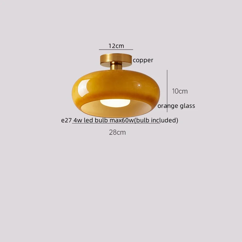 DecorBites™ LED Ceiling Lamp Japanese Style Glass Modern Living Room Lighting