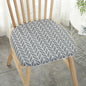 Decobites Cotton Hemp Dining Chair Cushion - Nordic Print, Non-Slip, Comfortable Office & Living Decor