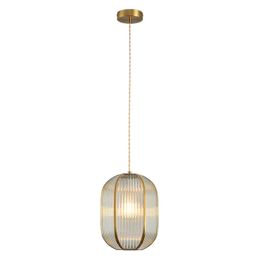 DecorBites™ Brass Glass Restaurant Light Nordic Bedroom Chandelier