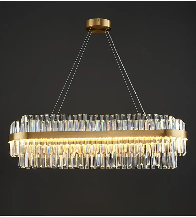 DecorBites™ Luxury LED Crystal Chandelier for Home Decor