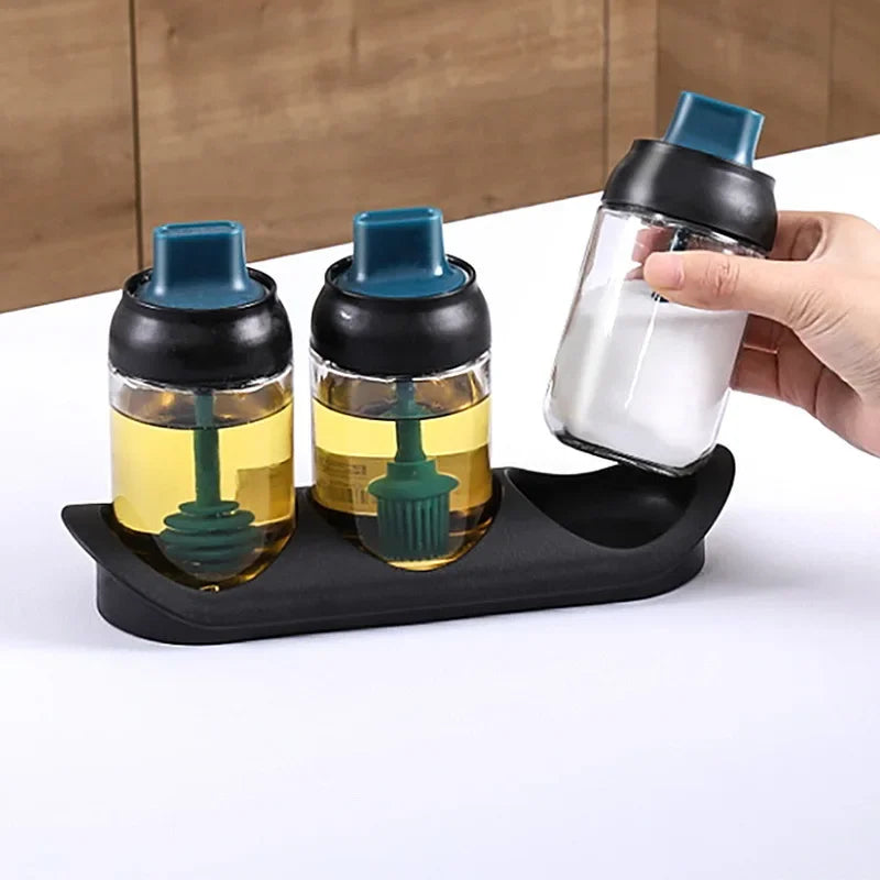 DecorBites™ Glass Seasoning Bottle Set