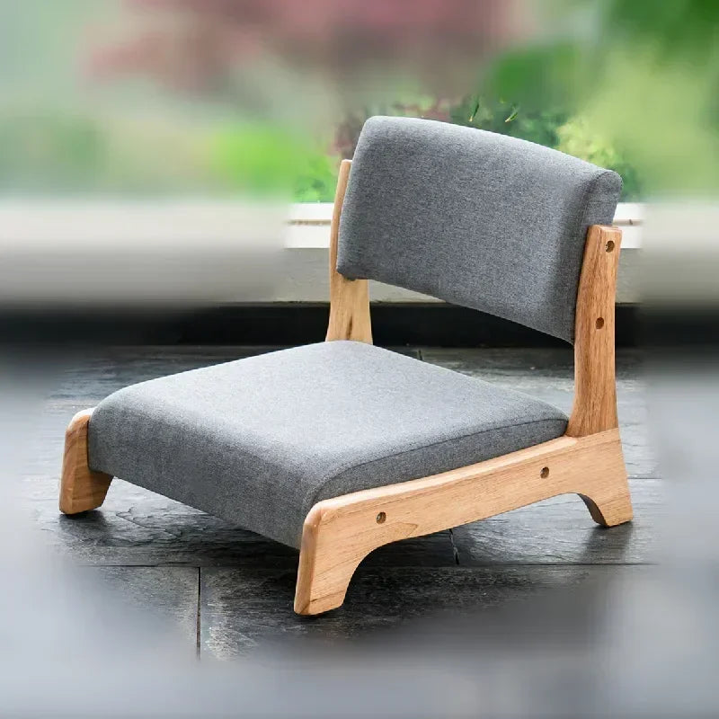 DecorBites™ Legless Tatami Chair with Back Support for Reading & Meditation