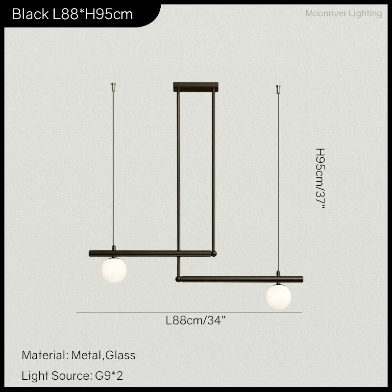 Modern Linear Hanging Chandelier