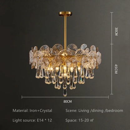 DecorBites™ 2024 Crystal Chandelier for Luxurious Living Spaces