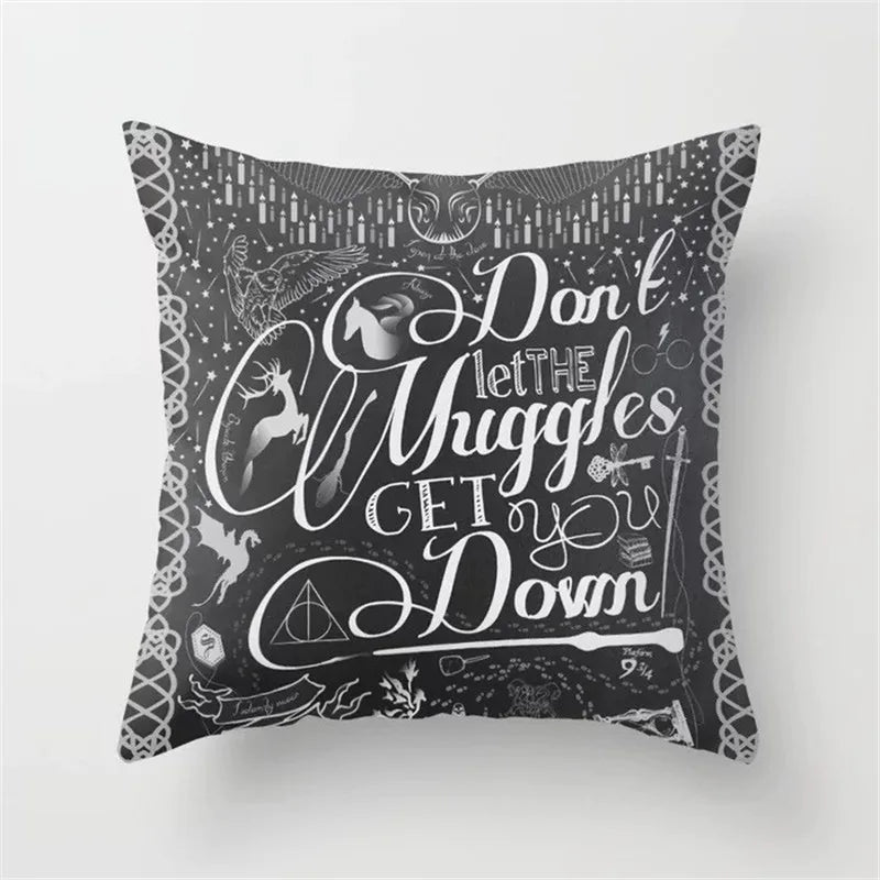 DecorBites™ Black Camera Print Retro Cushion Cover for Home Sofa Chair