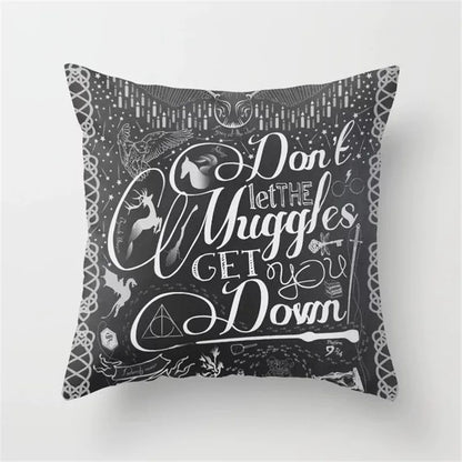 DecorBites™ Black Camera Print Retro Cushion Cover for Home Sofa Chair