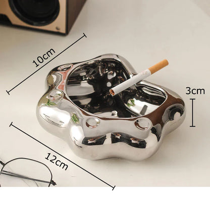 DecorBites™ Cat Paw Porcelain Ashtray | Ceramic Smoking Accessories | Unique Gift for Him