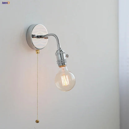 DecorBites™ LED Wall Lamp Sconce with Pull Chain Switch and Flexible Arm
