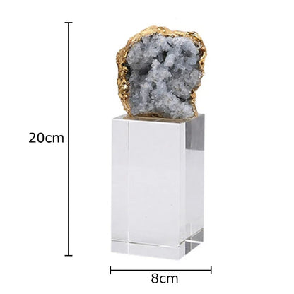 DecorBites™ Amethyst Crystal Base Desk Ornament for Room Aesthetics