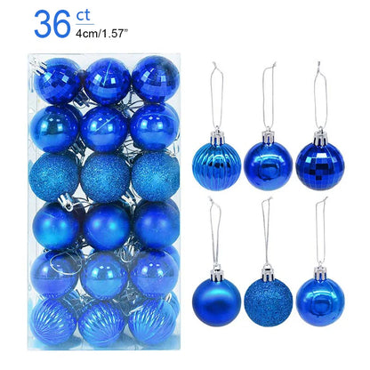 1box Christmas Balls Christmas Tree Ornaments Ball Xmas Hanging Tree Pendants Home Party Decor 2023 New Year Gift Noel Navidad