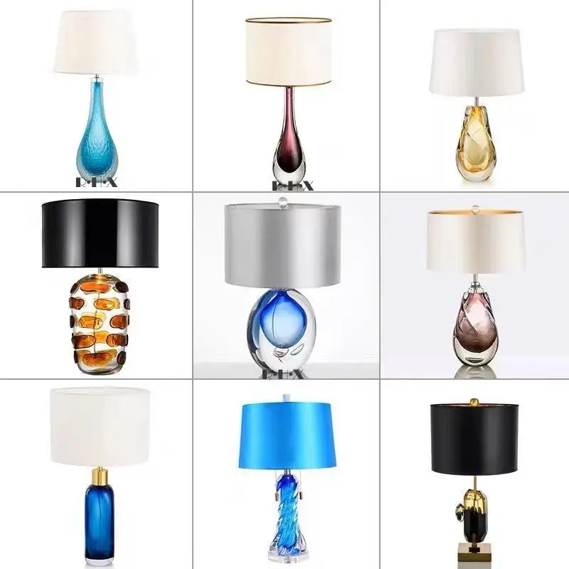 Lámpara de Mesa Glaze™ Decorbites: Luz de Escritorio LED de Arte Moderno para Hogar y Hotel