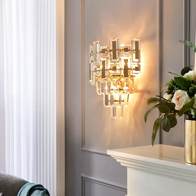 DecorBites™ Crystal Wall Lamp: Elegant Living Room & Bedroom Decor