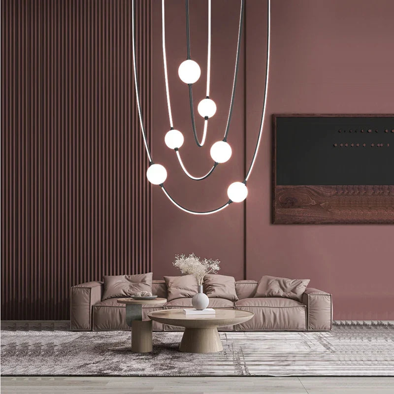 DecorBites™ Colorized LED Dimmable Ceiling Chandelier - 2025 Trend Hanging Lamps