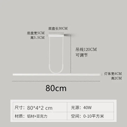 DecorBites™ Black Art LED Ceiling Chandelier for Kitchen Island and Dining Room