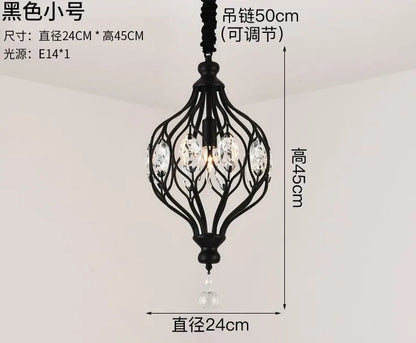 DecorBites™ Art Design Crystal LED Pendant Lights Modern Kitchen Bedroom Decor