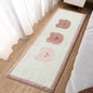 Decobites Lovely Rabbit Pink Bedside Rug for Girls Children Bed Room