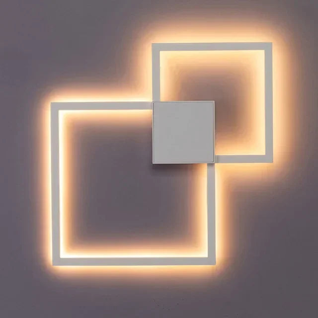 DecorBites™ LED Square Wall Lamp for Living Room Bedroom Foyer - Indoor Decor Lighting