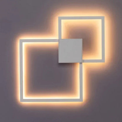 DecorBites™ LED Square Wall Lamp for Living Room Bedroom Foyer - Indoor Decor Lighting