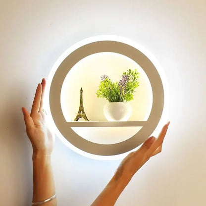 DecorBites™ Dimmable LED Wall Lamp with Remote Control for Bedroom and Living Room