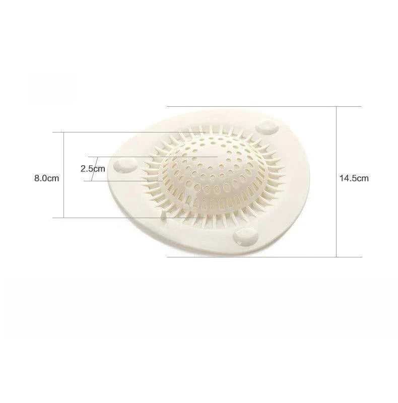 Decorbites™ Haarfänger-Abfluss-Sieb für Küchenspüle und Duschboden – Badezimmerfilter