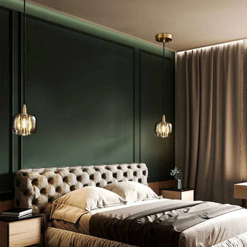 DecorBites™ Elegant Rotating Staircase Pendant Lamp with Double Hollow Design