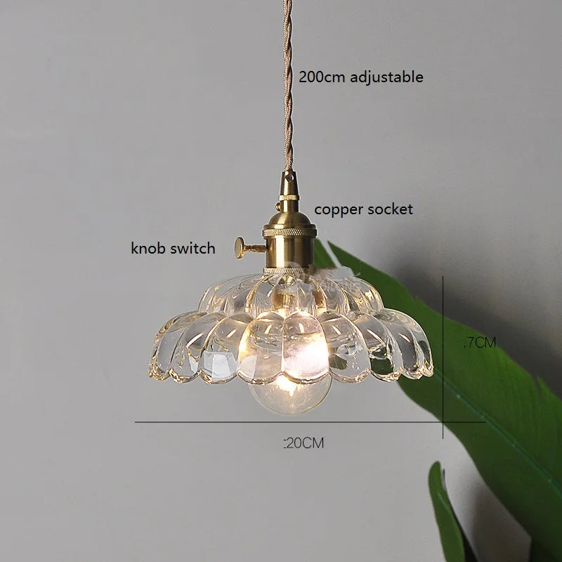 Decorbites™ Japanische Vintage-Glas-LED-Hängeleuchte für die Einrichtung des Zuhauses