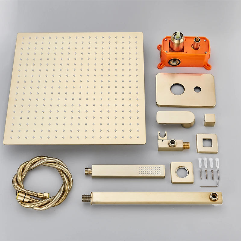 Gold Wall Shower System