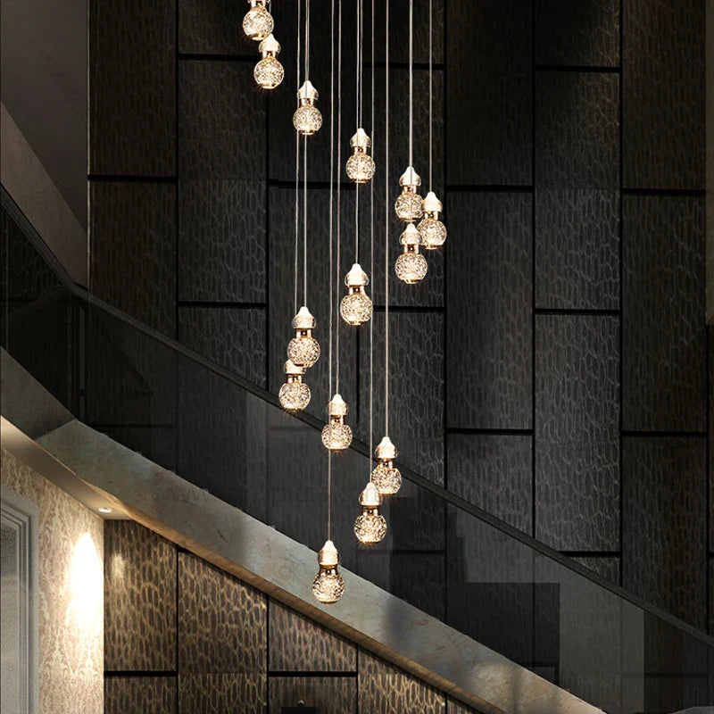 DecorBites™ Gourd Shaped LED Pendant Lamp for Modern Minimalist Living Room