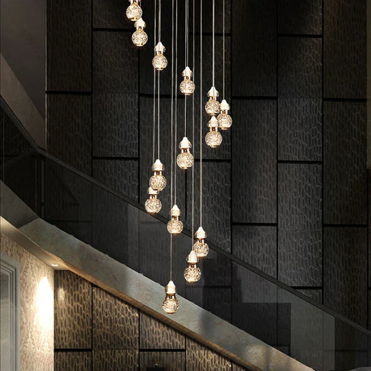 DecorBites™ Gourd Shaped LED Pendant Lamp for Modern Minimalist Living Room