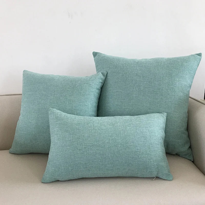 Funda para Cojín de Sofá Marfil™ Decorbites 30x50cm 40x40cm 45x45cm 50x50cm 60x60cm Color Sólido