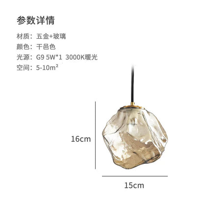 Modern Lava Sculptural FRP Pendant Light