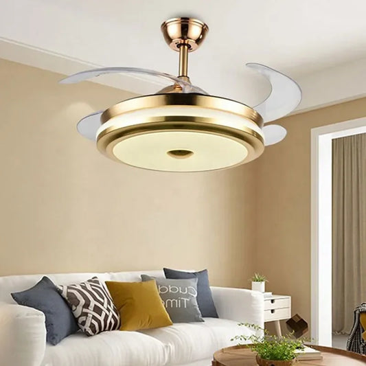 DecorBites™ 42" Smart LED Ceiling Fan Light with Retractable Blades and Remote Control