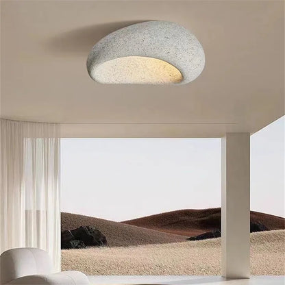 DecorBites™ Khmara E27 Ceiling Light: Nordic Wabi Sabi Art for Home Living Room Décor