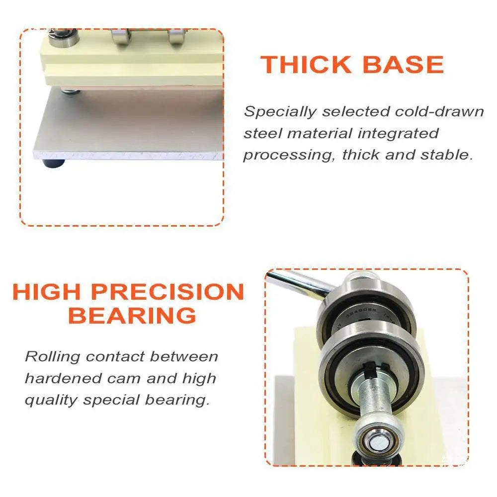 DecorBites™ Leather Cutting Machine for DIY Crafts - Manual Press Punching Tool