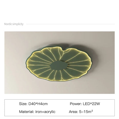 DecorBites™ Lotus Leaf Design LED Ceiling Lamp: Smart Chandelier Light for Home Décor